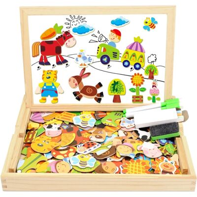 BIGBUY FUN - Puzzle Magnétique en Bois - 100 Pièces - Puzzle - Publicité BIGBUY FUN - Puzzle Magnétique en Bois - 100 Pièces - Puzzle - Publicité