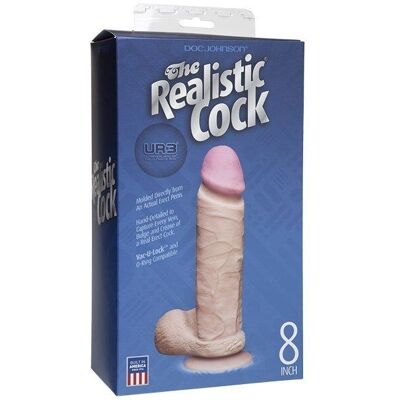 Godemiche Vibromasseur avec Vac-U-Lock - 8" Blanc - Type de produit Godemiche Vibromasseur avec Vac-U-Lock - 8" Blanc - Type de produit