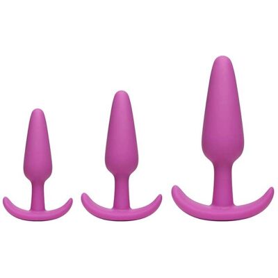 Ensemble de 3 plugs anaux en silicone Doc Johnson - Sécurité & Confort Ensemble de 3 plugs anaux en silicone Doc Johnson - Sécurité & Confort