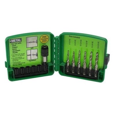 Greenlee DTAPKITM Bohrer - Sechskantaufnahme - 3-in-1 Set - Kernbohren & Gewindeschneiden Greenlee DTAPKITM Bohrer - Sechskantaufnahme - 3-in-1 Set - Kernbohren & Gewindeschneiden