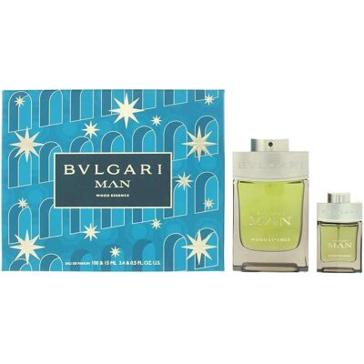Bvlgari Man Wood Essence Geschenkset - Eau de Parfum 100ml + 15ml Bvlgari Man Wood Essence Geschenkset - Eau de Parfum 100ml + 15ml