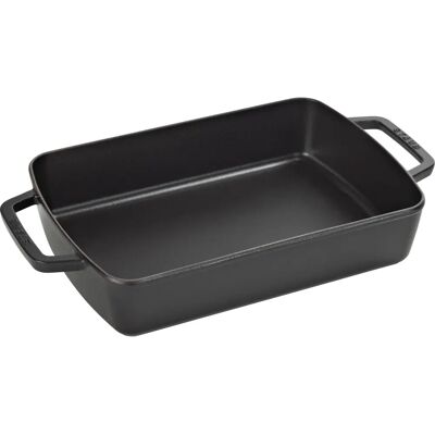 Assadeira retangular preta Staub - 8x12 - Assadeira Assadeira retangular preta Staub - 8x12 - Assadeira