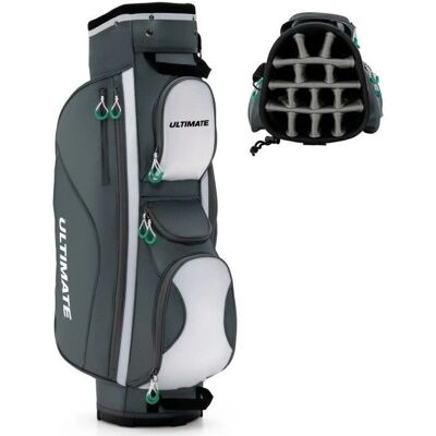 Costway Sac de Golf avec 14 Diviseurs - Léger, avec Housse de Pluie - Publicité Costway Sac de Golf avec 14 Diviseurs - Léger, avec Housse de Pluie - Publicité