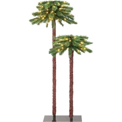 Palmeras Artificiales COSTWAY - Decoración Navideña 107/152.5cm Palmeras Artificiales COSTWAY - Decoración Navideña 107/152.5cm