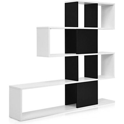 Costway Moderne ladder-stijl kamerscherm met 5 planken - Kamerscherm Costway Moderne ladder-stijl kamerscherm met 5 planken - Kamerscherm