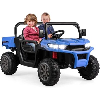 COSTWAY Vehículo eléctrico infantil 12V con 2 plazas y funciones COSTWAY Vehículo eléctrico infantil 12V con 2 plazas y funciones