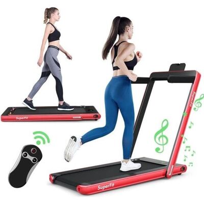 Cinta de Correr Plegable 2 en 1 Costway - 12 km/h, LED, App, Control Remoto Cinta de Correr Plegable 2 en 1 Costway - 12 km/h, LED, App, Control Remoto