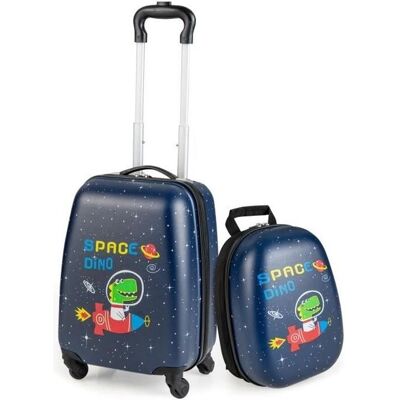 Ensemble de bagages pour enfants Costway - Motif dinosaure - 16 & 12 pouces - Publicité Ensemble de bagages pour enfants Costway - Motif dinosaure - 16 & 12 pouces - Publicité