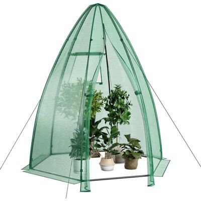 Mini Invernadero Portátil COSTWAY - Protección para Plantas en Jardín y Balcón Mini Invernadero Portátil COSTWAY - Protección para Plantas en Jardín y Balcón