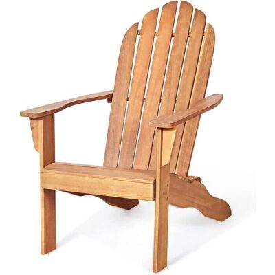 RELAX4LIFE - Chaise Adirondack - Bois d'Acacia - Extérieur - Chaise - Publicité RELAX4LIFE - Chaise Adirondack - Bois d'Acacia - Extérieur - Chaise - Publicité