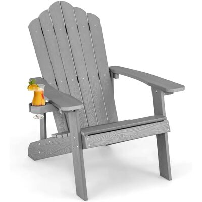 Costway - Adirondack-Stuhl - HIPS - Getränkebehälter - Chair Costway - Adirondack-Stuhl - HIPS - Getränkebehälter - Chair