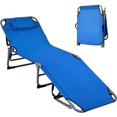 GOPLUS - LettinoPrendisolePieghevole - 5-position backrest - Publicité GOPLUS - LettinoPrendisolePieghevole - 5-position backrest - Publicité