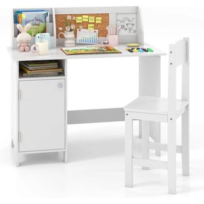 GOPLUS - Bureau enfant - 90x45 cm - Ensemble bureau - Publicité GOPLUS - Bureau enfant - 90x45 cm - Ensemble bureau - Publicité
