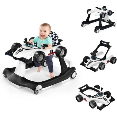 Costway Trotteur 4 en 1 pliable bébé marcheur Blanc - Publicité Costway Trotteur 4 en 1 pliable bébé marcheur Blanc - Publicité