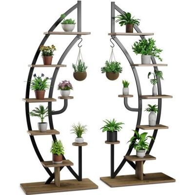 Estantería metálica de 7 niveles para plantas Costway - Interior/Exterior Estantería metálica de 7 niveles para plantas Costway - Interior/Exterior