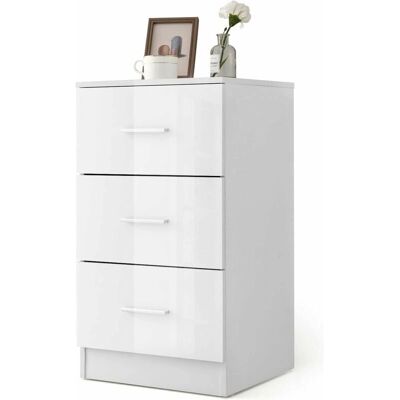 COSTWAY Mesita de Noche de Madera con 3 Cajones - Moderna y Funcional COSTWAY Mesita de Noche de Madera con 3 Cajones - Moderna y Funcional