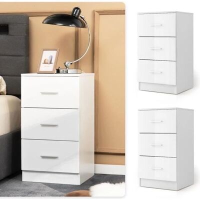 Costway Armario con 3 Cajones - Mueble de Oficina Costway Armario con 3 Cajones - Mueble de Oficina