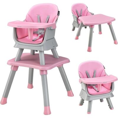 COSTWAY 6 en 1 Silla Alta para Bebés - Convertible con Mesa y Asiento COSTWAY 6 en 1 Silla Alta para Bebés - Convertible con Mesa y Asiento