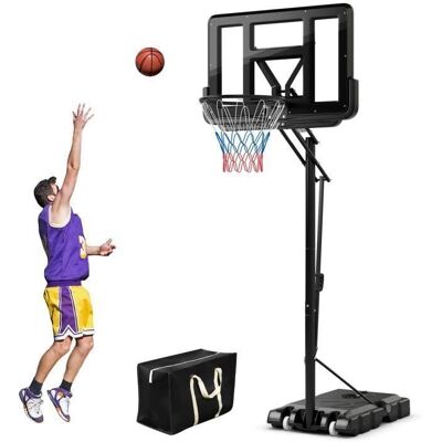 Costway Panier de Basket Ajustable - 5/10 Niveaux, Portable Intérieur/Extérieur - Publicité Costway Panier de Basket Ajustable - 5/10 Niveaux, Portable Intérieur/Extérieur - Publicité