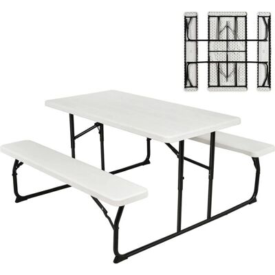 Conjunto de Mesa de Picnic Plegable y Portátil COSTWAY - Muebles para Camping Familiar Conjunto de Mesa de Picnic Plegable y Portátil COSTWAY - Muebles para Camping Familiar
