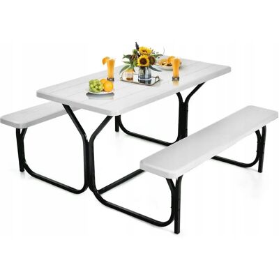 Costway - Bierzeltgarnitur Picknicktisch - HDPE Costway - Bierzeltgarnitur Picknicktisch - HDPE