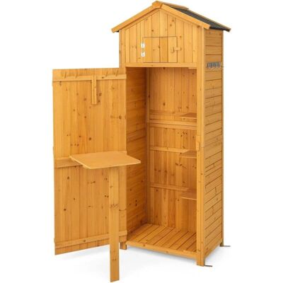 RELAX4LIFE - Wooden Cabinet - Wood - Painted - Garden Shed - Publicité RELAX4LIFE - Wooden Cabinet - Wood - Painted - Garden Shed - Publicité
