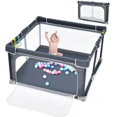 Costway Parc Bébé Pliable 124x124cm avec 50 Balles & 4 Poignées - Aire de Jeu bébé - Publicité Costway Parc Bébé Pliable 124x124cm avec 50 Balles & 4 Poignées - Aire de Jeu bébé - Publicité