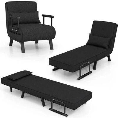 GOPLUS - 4 in 1 Foldable Armchair - Dossier à 6 positions - Siège rembourré - Fauteuil - Publicité GOPLUS - 4 in 1 Foldable Armchair - Dossier à 6 positions - Siège rembourré - Fauteuil - Publicité