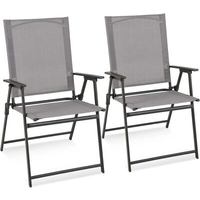 GOPLUS - Ensemble de chaises de jardin tissu - Dossier haut - Pliables - Ensemble chaise jardin - Publicité GOPLUS - Ensemble de chaises de jardin tissu - Dossier haut - Pliables - Ensemble chaise jardin - Publicité