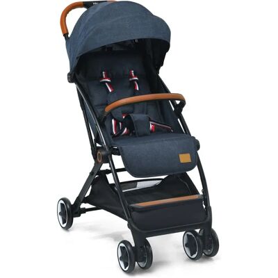 Costway - Opvouwbare kinderwagen - Blauw - 5-puntsgordel - Kinderwagen Costway - Opvouwbare kinderwagen - Blauw - 5-puntsgordel - Kinderwagen