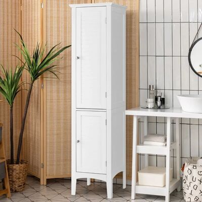 Costway - 5-tier Slim Freestanding Cabinet - Biały - Bathroom Cabinet Costway - 5-tier Slim Freestanding Cabinet - Biały - Bathroom Cabinet