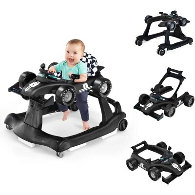Costway - 4-in-1 Folding - Black - Baby Walker - Publicité Costway - 4-in-1 Folding - Black - Baby Walker - Publicité