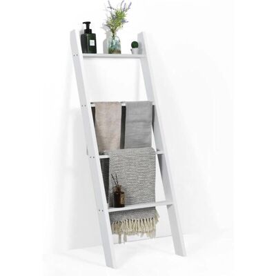 Costway Estante para Toallas de Madera de Pino - Decoración Rústica y Minimalista Costway Estante para Toallas de Madera de Pino - Decoración Rústica y Minimalista