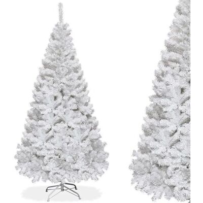 RELAX4LIFE - Sapin de Noël Blanc - 150/180/210/240 cm - Publicité RELAX4LIFE - Sapin de Noël Blanc - 150/180/210/240 cm - Publicité