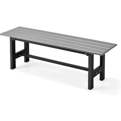 Banco de Jardín Costway con Marco Metálico - 120x36 cm - Carga 300kg Banco de Jardín Costway con Marco Metálico - 120x36 cm - Carga 300kg