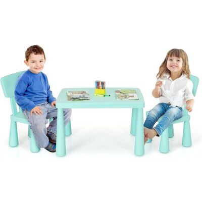 Ensemble de Mobilier pour Enfants COSTWAY - Vert - Table et Chaises 1-7 Ans - Publicité Ensemble de Mobilier pour Enfants COSTWAY - Vert - Table et Chaises 1-7 Ans - Publicité