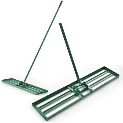 Costway Râteau de Jardin - Manche Ergonomique Long de 170cm, Tête Rotative en U 180° - Râteau de Jardin - Publicité Costway Râteau de Jardin - Manche Ergonomique Long de 170cm, Tête Rotative en U 180° - Râteau de Jardin - Publicité
