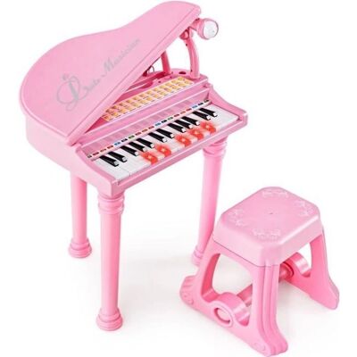 Costway Børne Digitalt Piano - 31 Tangenter med LED & MP3 - Rosa Costway Børne Digitalt Piano - 31 Tangenter med LED & MP3 - Rosa
