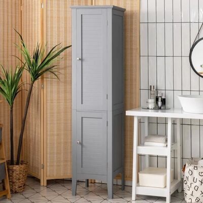 Armario de baño Costway - 5 estantes, Gris, 160cm Armario de baño Costway - 5 estantes, Gris, 160cm