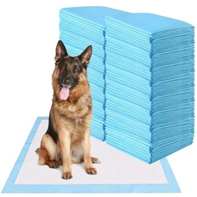 Costway Almohadillas de Entrenamiento para Perros 75x75cm 150 Piezas - Absorbentes, A prueba de fugas Costway Almohadillas de Entrenamiento para Perros 75x75cm 150 Piezas - Absorbentes, A prueba de fugas