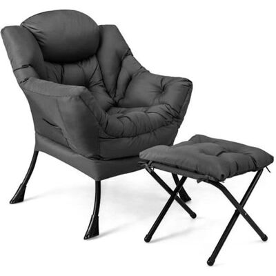 Sillón reclinable moderno Costway con otomana - Muebles para sala Sillón reclinable moderno Costway con otomana - Muebles para sala