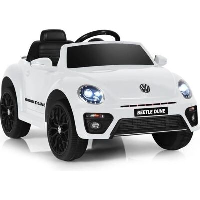 Coche Eléctrico Volkswagen Beetle para Niños 12V con Control Remoto, Luces y Música Coche Eléctrico Volkswagen Beetle para Niños 12V con Control Remoto, Luces y Música