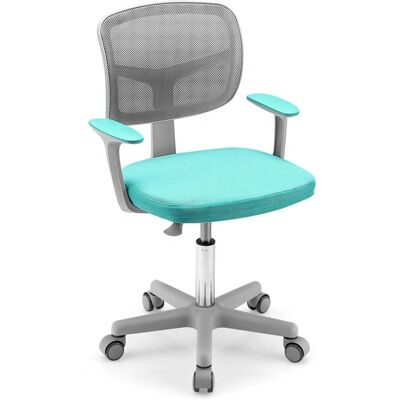 Silla de Oficina Infantil Costway - Altura Ajustable, Giro 360°, Respaldo en Red Silla de Oficina Infantil Costway - Altura Ajustable, Giro 360°, Respaldo en Red