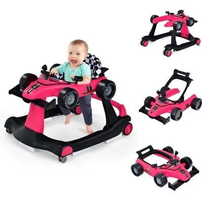 Trotteur 4 en 1 Costway avec lumières et hauteur réglable - Sécurité & Pliable - Publicité Trotteur 4 en 1 Costway avec lumières et hauteur réglable - Sécurité & Pliable - Publicité