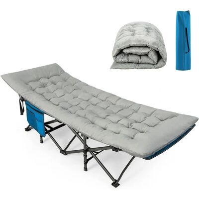 Almohadilla de camping gris Costway - 190x70cm Tumbona exterior Almohadilla de camping gris Costway - 190x70cm Tumbona exterior