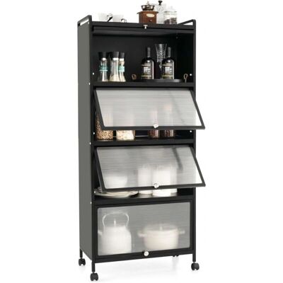 Estantería de Cocina Costway con 5 Niveles y Ruedas Estantería de Cocina Costway con 5 Niveles y Ruedas