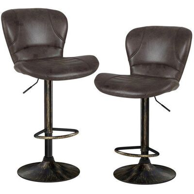 Costway - Stool Set 2 - Hauteur 87-108 cm - Tabourets de bar - Publicité Costway - Stool Set 2 - Hauteur 87-108 cm - Tabourets de bar - Publicité