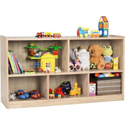 Étagère pour Enfants COSTWAY - 5 Cubes en Bois - Publicité Étagère pour Enfants COSTWAY - 5 Cubes en Bois - Publicité