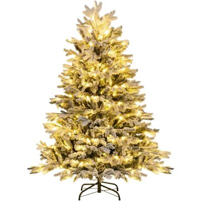 Costway Sapin de Noël Artificiel 146cm Neigeux et Luxuriant - Sapin de Noël - Publicité Costway Sapin de Noël Artificiel 146cm Neigeux et Luxuriant - Sapin de Noël - Publicité
