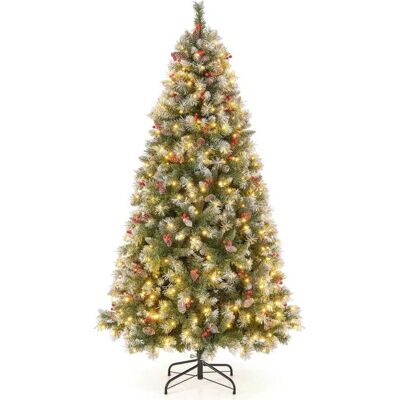 Sapin de Noël Artificiel 195cm avec 420 LEDs - 8 Modes - Publicité Sapin de Noël Artificiel 195cm avec 420 LEDs - 8 Modes - Publicité